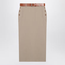  Moschino Jupe with beige wool skirt