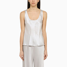  Vince Pearl grey acetate tank top
