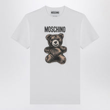  Moschino White cotton T-shirt Teddy Bear