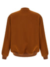 Valentino Garavani Vlogo Orange Bomber Jacket