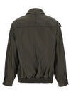 Vince Green Leather Biker Jacket