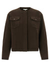 Vince Brown Flap Pockets Cardigan