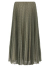 Vince Green Houndstooth Pleated Skirt