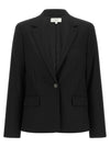 Vince Black Wool Single-breasted Blazer