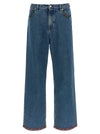Valentino Garavani Floral Insert Jeans