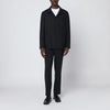 Santaniello Black single-breasted suit in wool blend