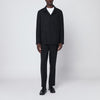 Santaniello Black single-breasted suit in wool blend