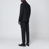 Santaniello Black single-breasted suit in wool blend