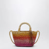Manebí Mini Sunset Glow Panier bag in raffia