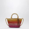 Manebí Mini Sunset Glow Panier bag in raffia
