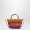 Manebí Mini Sunset Glow Panier bag in raffia