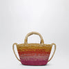 Manebí Mini Sunset Glow Panier bag in raffia