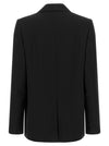 Vince Double-breasted Black Crêpe Blazer