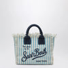 MC2 Saint Barth Colette striped white/light blue bag