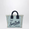 MC2 Saint Barth Colette striped white/light blue bag