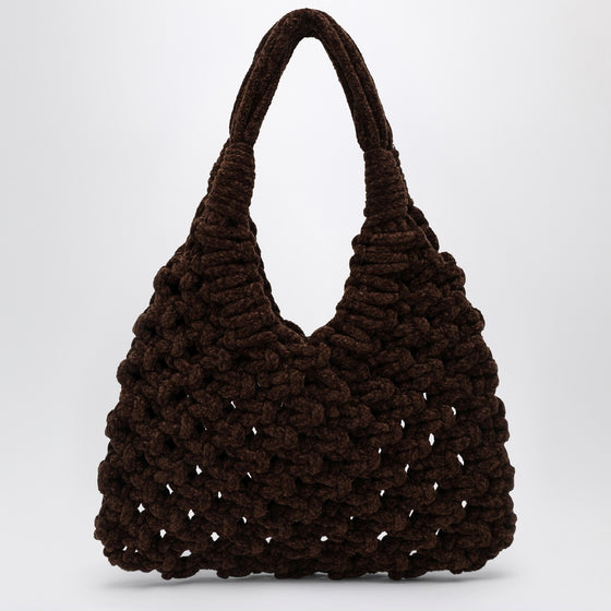 Hibourama Vannifique Big Bag in Khaki Velvet