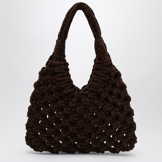 Hibourama Vannifique Big Bag in Khaki Velvet