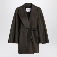  Max Mara Moss green short wrap coat
