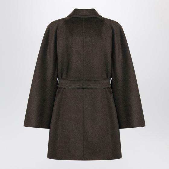 Max Mara Moss green short wrap coat