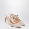 Aquazzura Voile Mule 75 powder pink