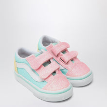  VANS Old Skool pink/blue/yellow glitter Sneaker