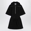 GANNI Black mini dress in crêpe