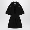 GANNI Black mini dress in crêpe