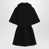 GANNI Black mini dress in crêpe