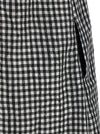 Ganni Crinkled Check Long Dress