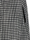 Ganni Crinkled Check Long Dress