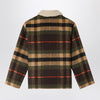 Bonpoint Baxter khaki checked jacket