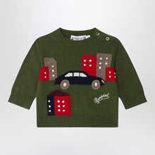  Bonpoint Almire dark green wool jumper