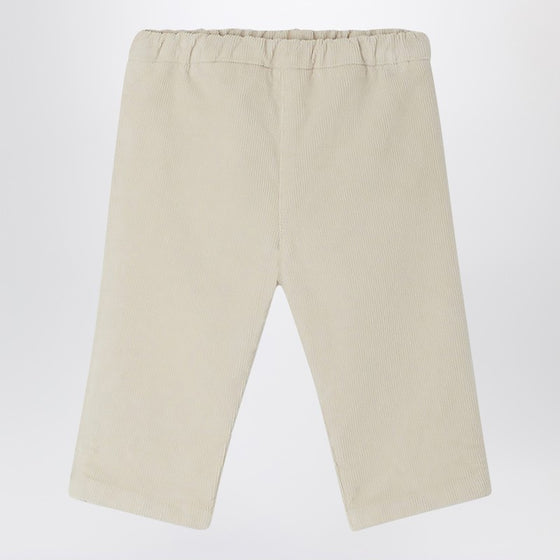 Bonpoint White corduroy Bandy trousers