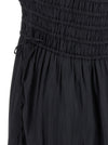 Ganni Black Smock Tie Dress
