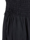 Ganni Black Smock Tie Dress