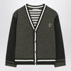 Bonpoint Julian cardigan in khaki wool
