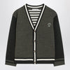 Bonpoint Julian cardigan in khaki wool
