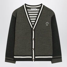  Bonpoint Julian cardigan in khaki wool