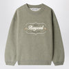 Bonpoint Tonino sweatshirt in grey-green with embroidered logo
