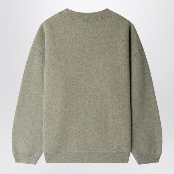 Bonpoint Tonino sweatshirt in grey-green with embroidered logo