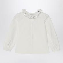  Bonpoint White ruffled blouse
