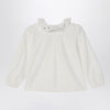 Bonpoint White ruffled blouse
