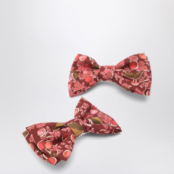 Bonpoint Hair clips with bow in Liberty fabric