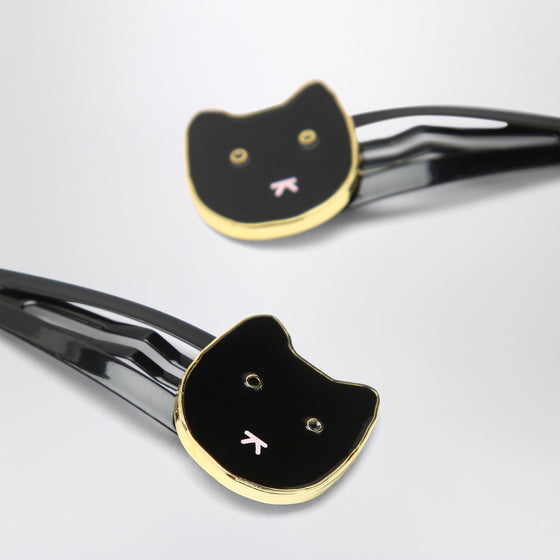 Bonpoint Hair clips with cat