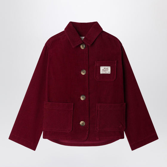 Bonpoint Corduroy Edith jacket with embroidered cherry