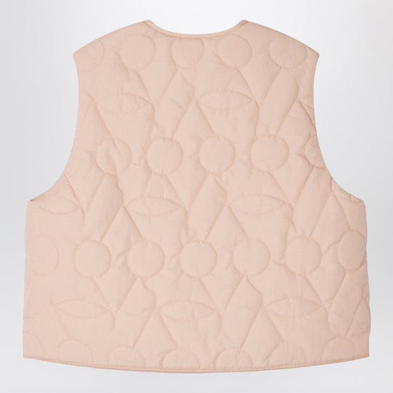 Bonpoint Jilian quilted vest in pink