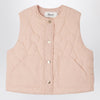 Bonpoint Jilian quilted vest in pink