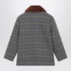 Bonpoint Joao quilted wool coat with checked pattern