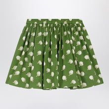  Bonpoint Suzon skirt in green with floral print