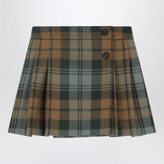Bonpoint Talissa kilt skirt in wool with check pattern